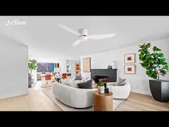 モダンな小さな部屋に最適な薄型シーリングファン